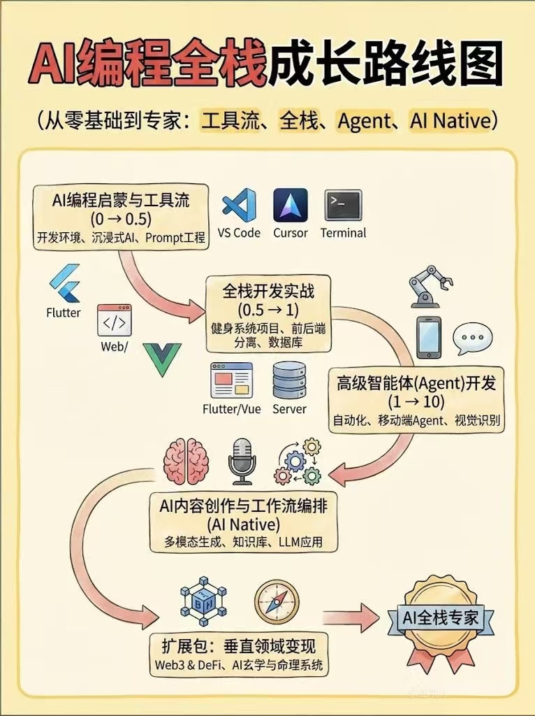 别被AI焦虑困住！10个简单步骤，零基础也能上手AI编程